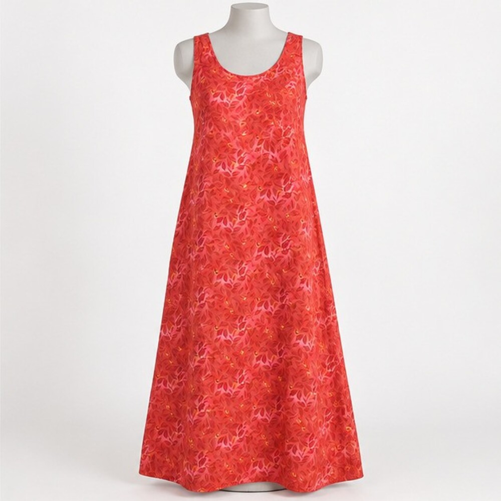 Pink Floral Sleeveless Long Dress â Size 16W